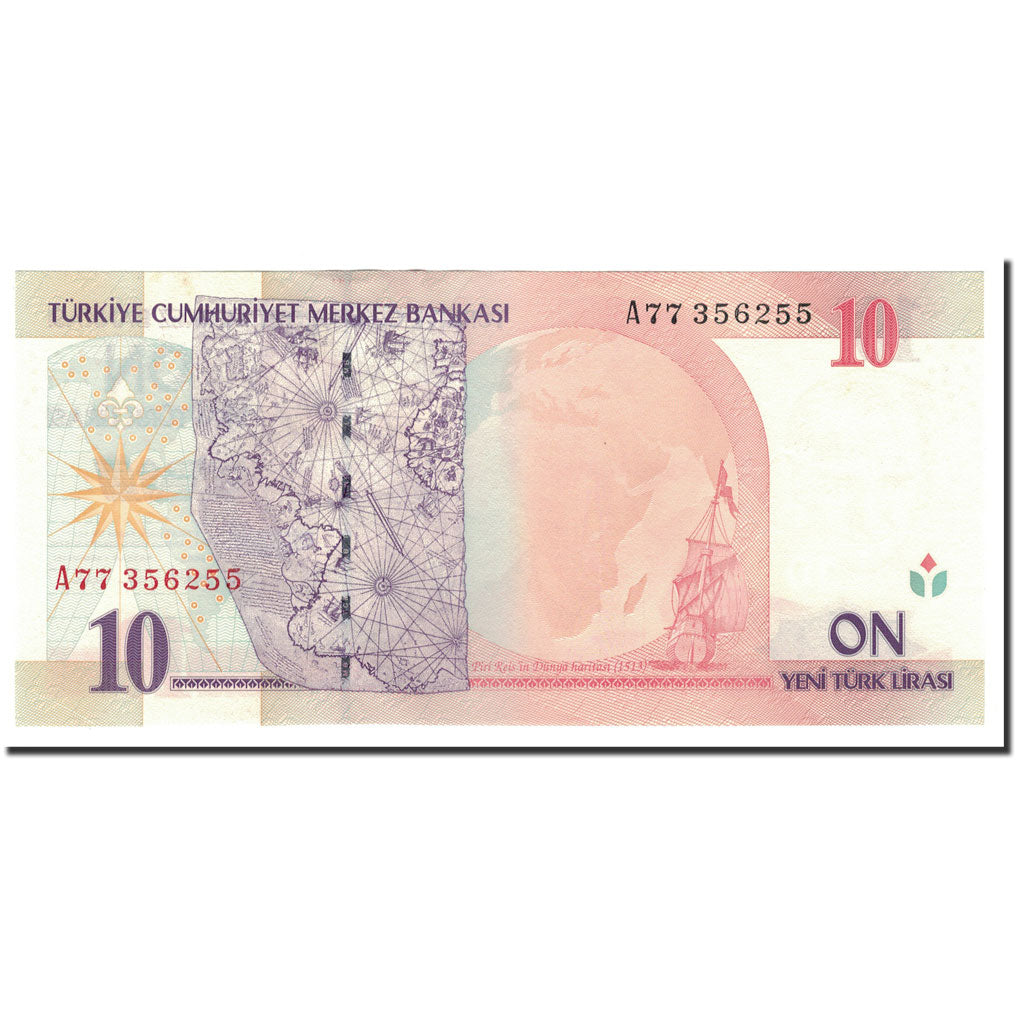 Banknote, Turkey, 10 New Lira, 2005, KM:218, UNC(64)