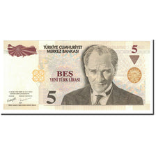 Banknote, Turkey, 5 New Lira, 2005, KM:217, UNC(65-70)