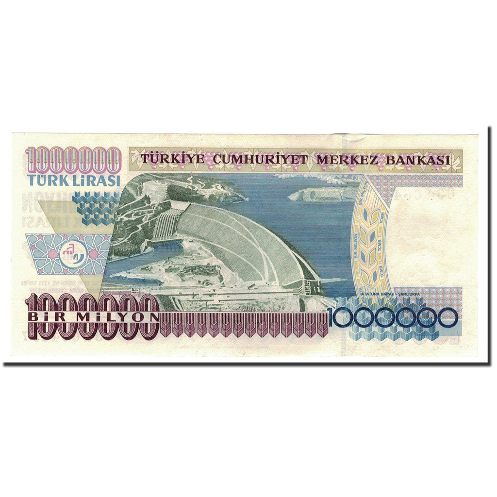 Banknote, Turkey, 1,000,000 Lira, 1970, 1995, KM:209, UNC(63)