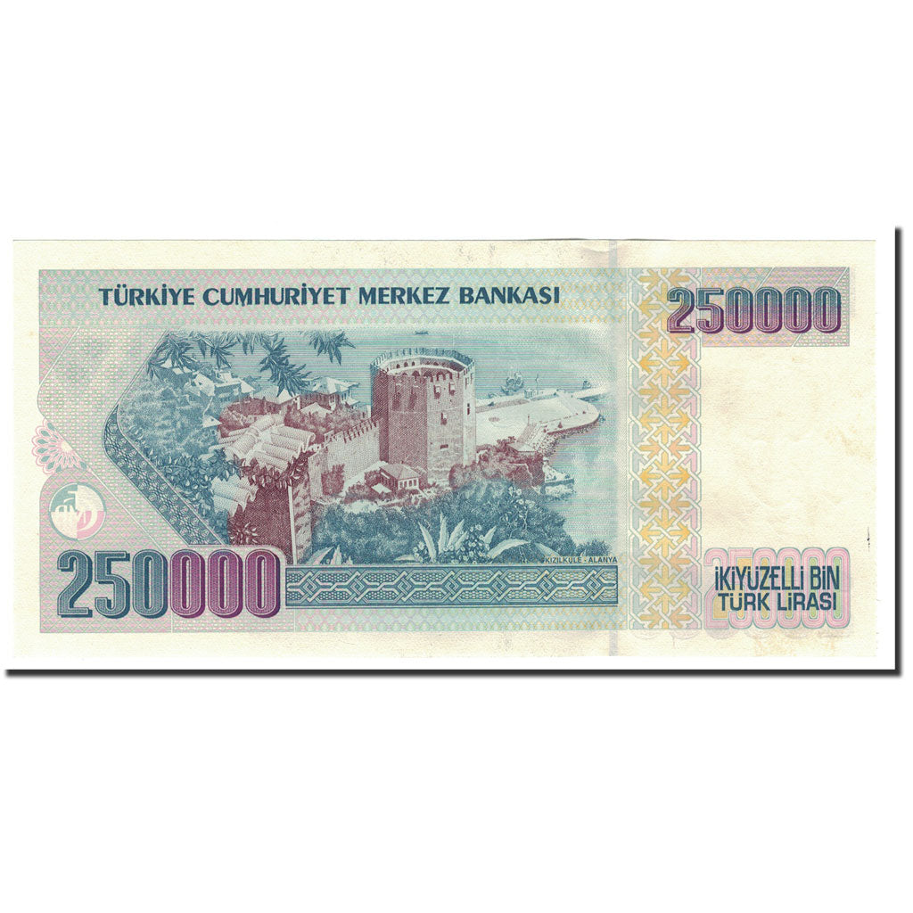 Banknote, Turkey, 250,000 Lira, 1970, 1992, KM:207, UNC(63)