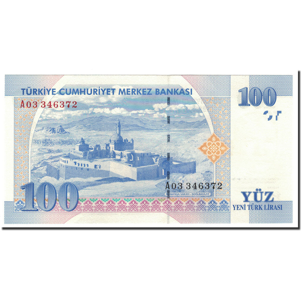 Banknote, Turkey, 100 New Lira, 2005, KM:221, UNC(65-70)