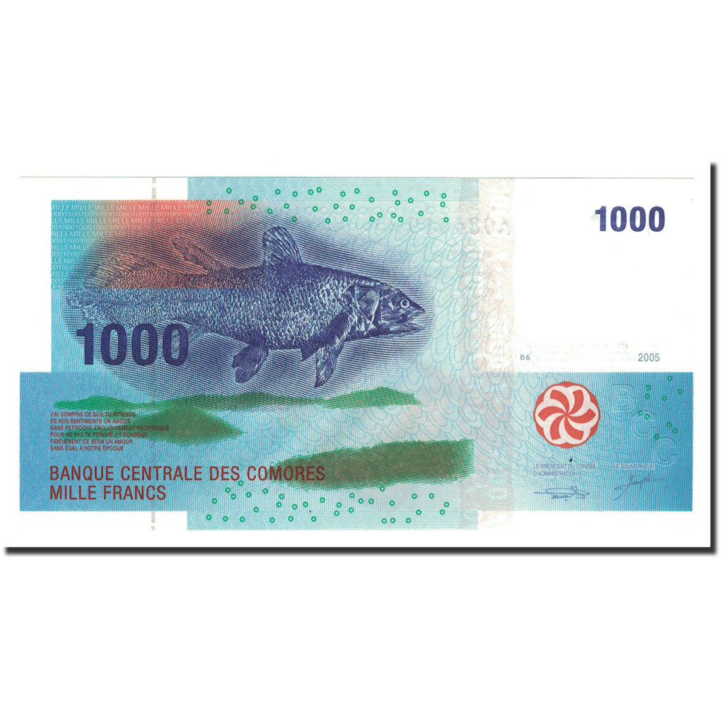 Banknote, Comoros, 1000 Francs, 2005, KM:16, UNC(65-70)