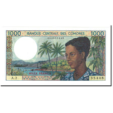 Banknot, Komory, 1000 Francs, 1984-1986, 1984, KM:11a, UNC(64)