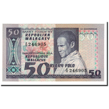 Billete, 50 Francs = 10 Ariary, 1974, Madagascar, KM:62a, UNC