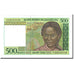 Billete, 500 Francs = 100 Ariary, 1994-1995, Madagascar, KM:75b, Undated (1994)