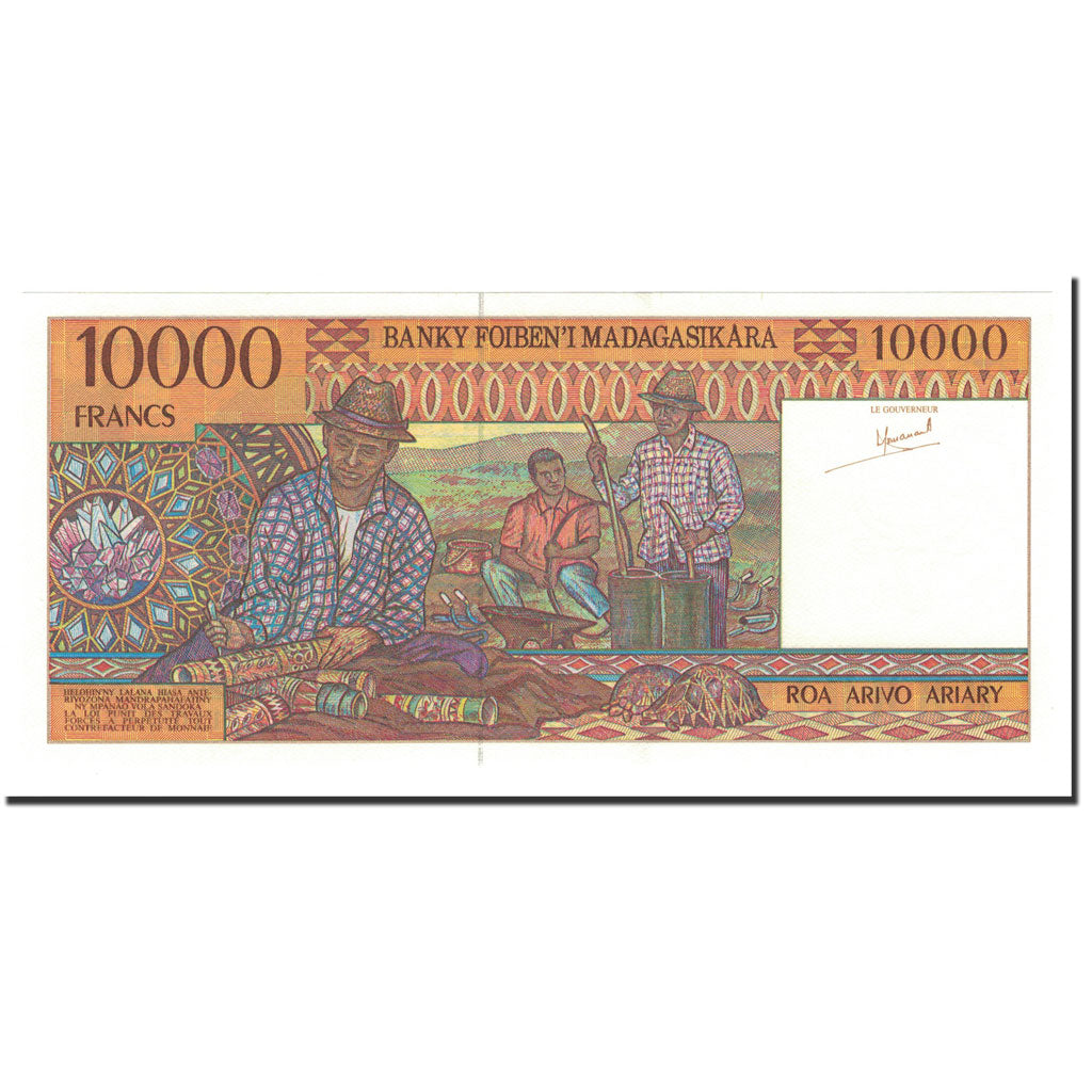 Madagascar, 10,000 Francs = 2000 Ariary, 1994-1995, Undated (1995), KM:79a