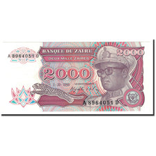 Banknote, Zaire, 2000 Zaïres, 1988-1992, 1991-10-01, KM:36a, UNC(65-70)