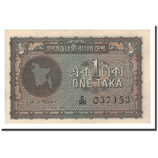 Bangladesh, 1 Taka, 1972-1989, KM:4, Undated (1972), FDS