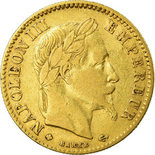 Moneda, Francia, Napoleon III, Napoléon III, 10 Francs, 1863, Strasbourg, MBC
