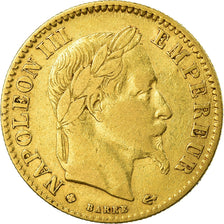 Moneta, Francia, Napoleon III, Napoléon III, 10 Francs, 1863, Strasbourg, BB