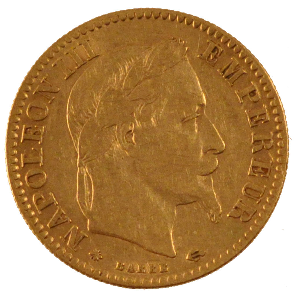 FRANCE, Napoléon III, 10 Francs, 1864, Paris, KM #800.1, EF(40-45), Gold, Gadour