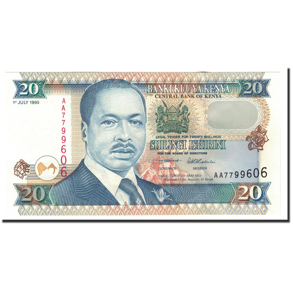 Banknote, Kenya, 20 Shillings, 1995, 1995-07-01, KM:32, UNC(65-70)