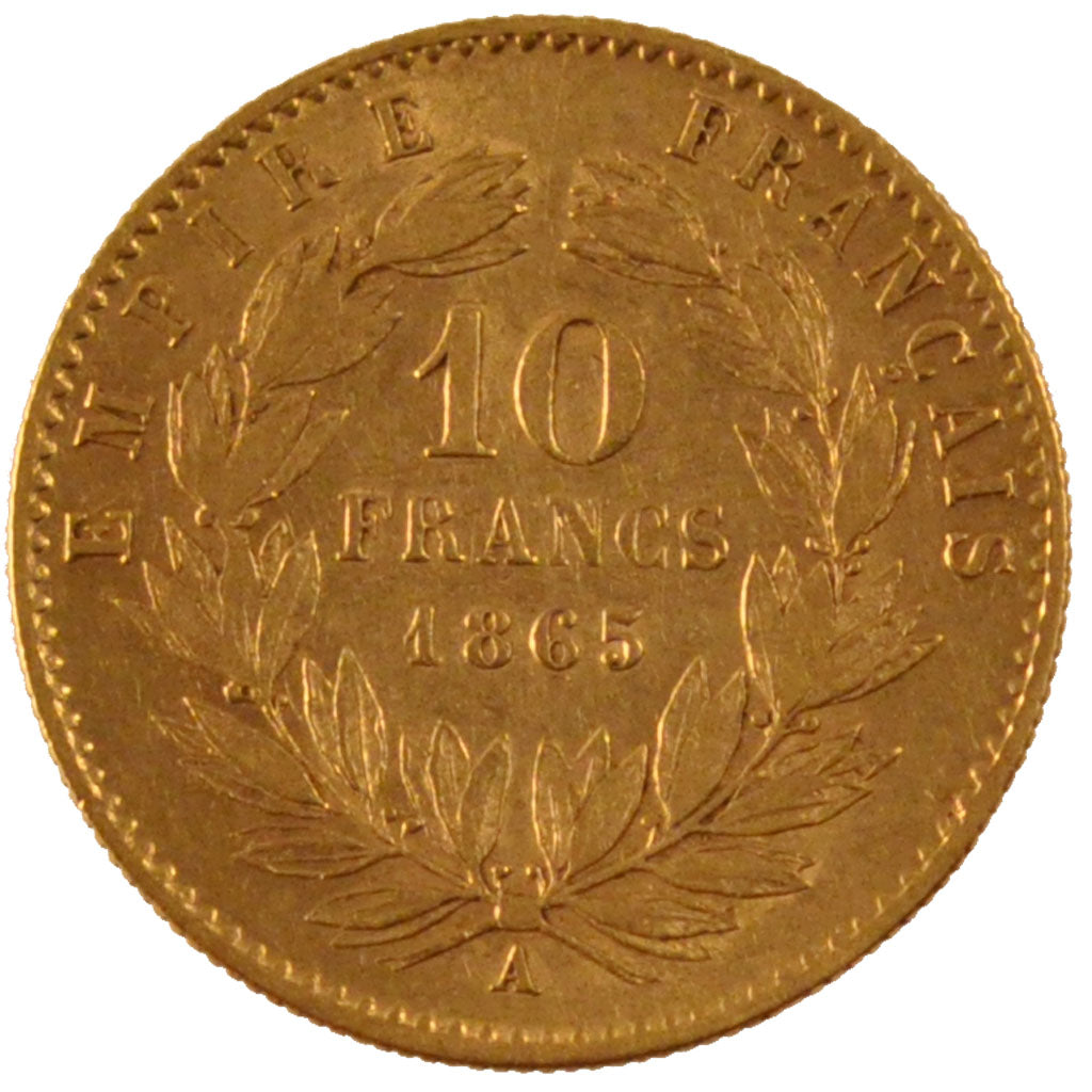 Munten, Frankrijk, Napoleon III, Napoléon III, 10 Francs, 1865, Paris, ZF