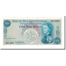 Isle of Man, 50 New Pence, undated (1969), KM:27A, UNC(65-70)