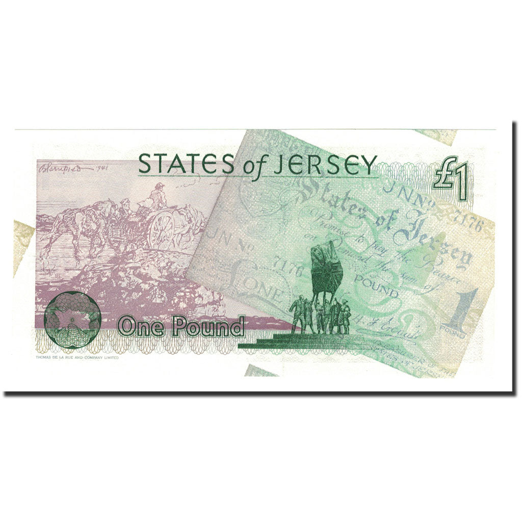Jersey, 1 Pound, 1993, KM:20a, UNC(65-70)