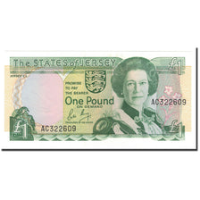 Banknote, Jersey, 1 Pound, 1989, KM:15a, UNC(65-70)