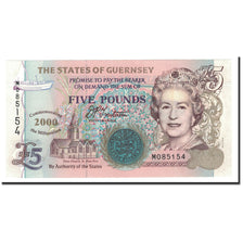 Biljet, Guernsey, 5 Pounds, 1996, KM:56a, NIEUW