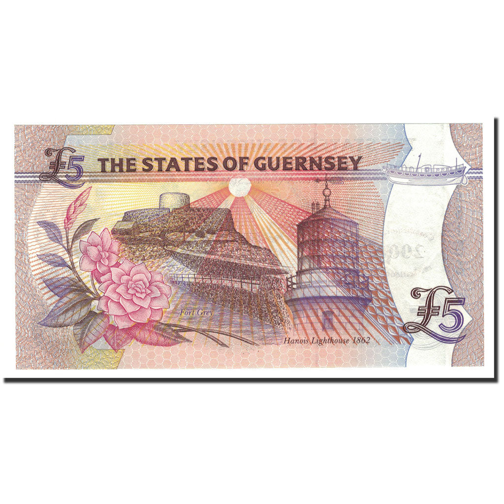 Banknote, Guernsey, 5 Pounds, 1996, KM:56a, UNC(65-70)
