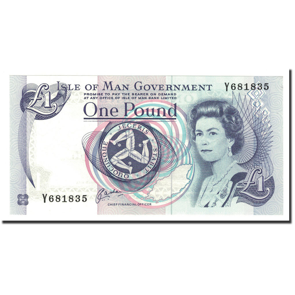 Banknote, Isle of Man, 1 Pound, Undated, KM:40b, UNC(65-70)