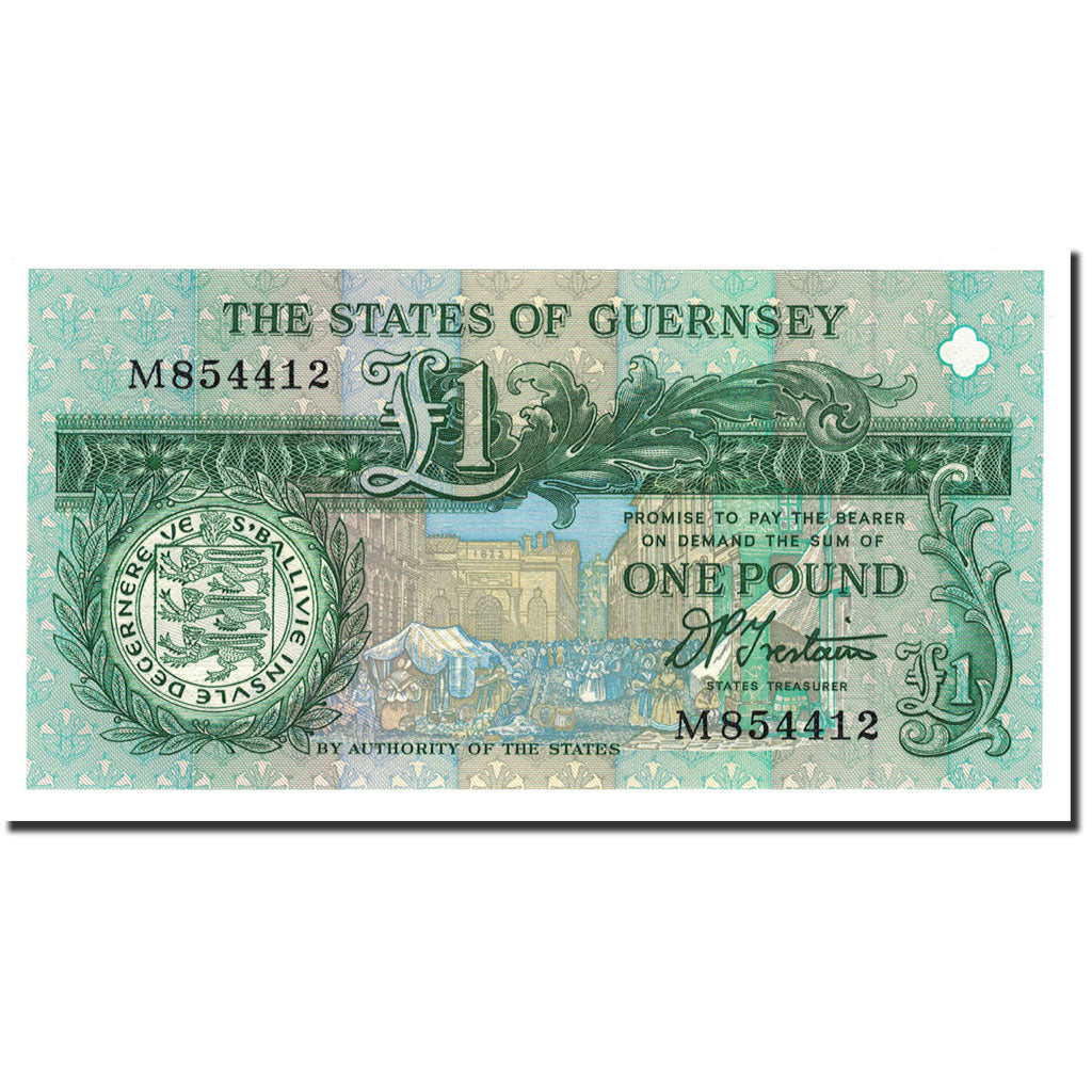 Banknote, Guernsey, 1 Pound, 1991, KM:52b, UNC(65-70)
