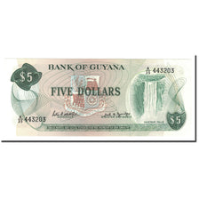 Billet, Guyana, 5 Dollars, 1989, KM:22e, NEUF