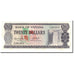 Billete, 20 Dollars, Undated (1966-89), Guyana, KM:24b, UNC
