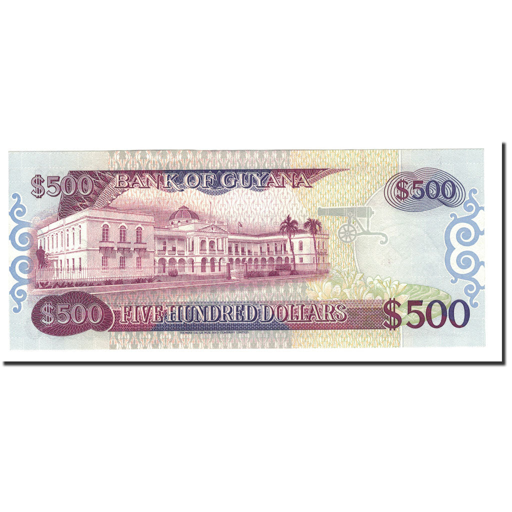 Banknote, Guyana, 500 Dollars, Undated (1996), KM:32, UNC(65-70)