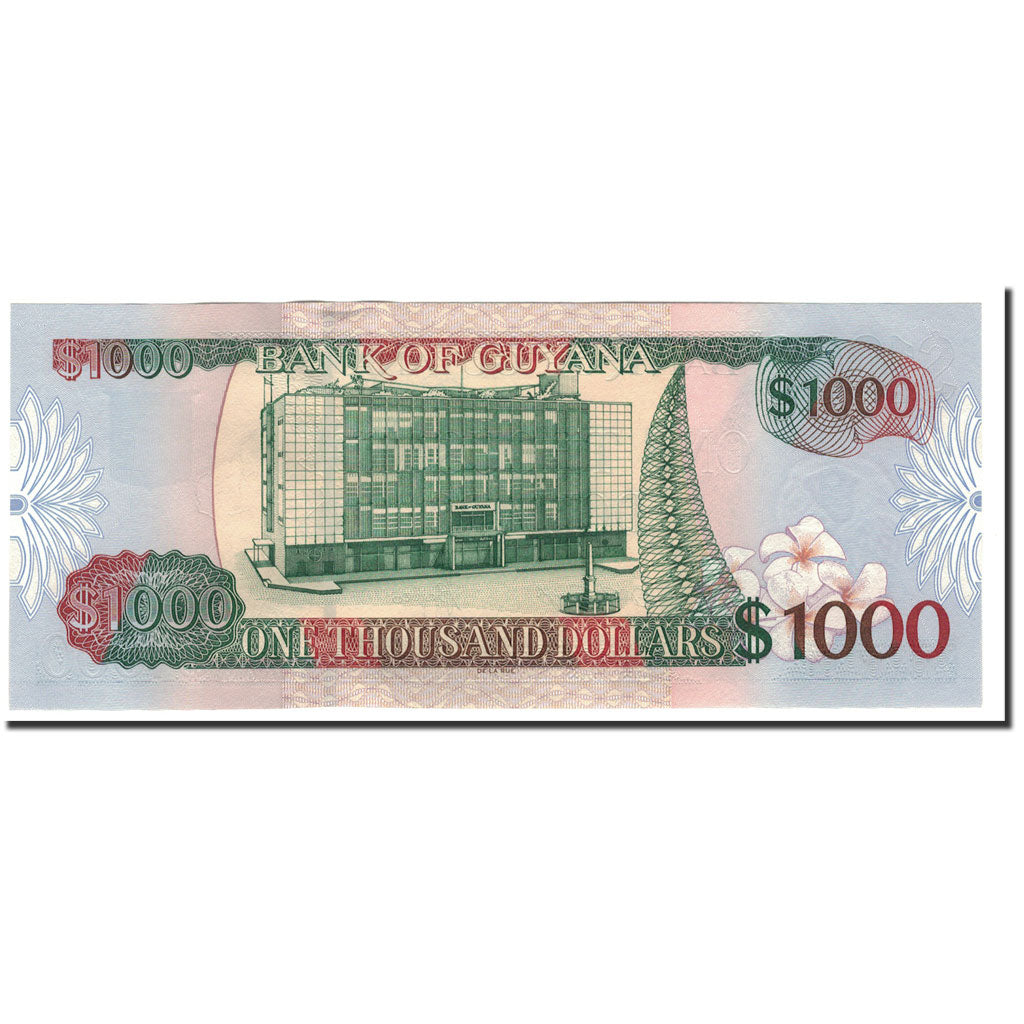 Banknote, Guyana, 1000 Dollars, Undated (2000), KM:35, UNC(65-70)