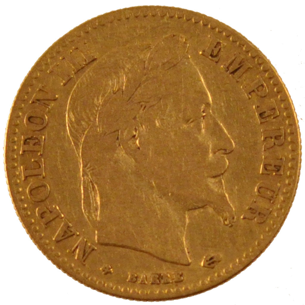 Francia, Napoleon III, Napoléon III, 10 Francs, 1862, Strasbourg, BB, Oro, K...