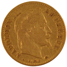 Francia, Napoleon III, Napoléon III, 10 Francs, 1862, Strasbourg, BB, Oro, K...