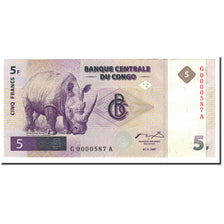 Congo Democratic Republic, 5 Francs, 1997, KM:86a, 1997-11-01, UNC(65-70)