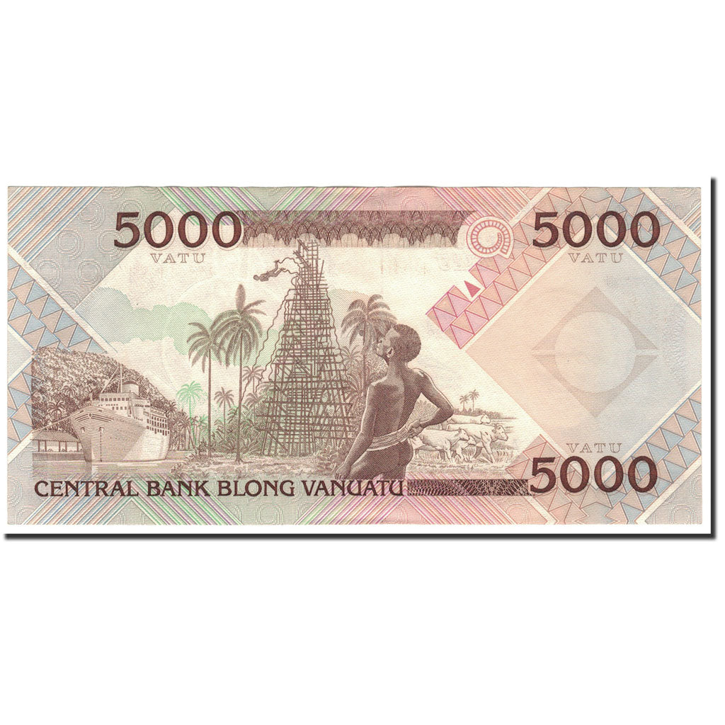 Banknote, Vanuatu, 5000 Vatu, 1989, KM:4a, UNC(65-70)