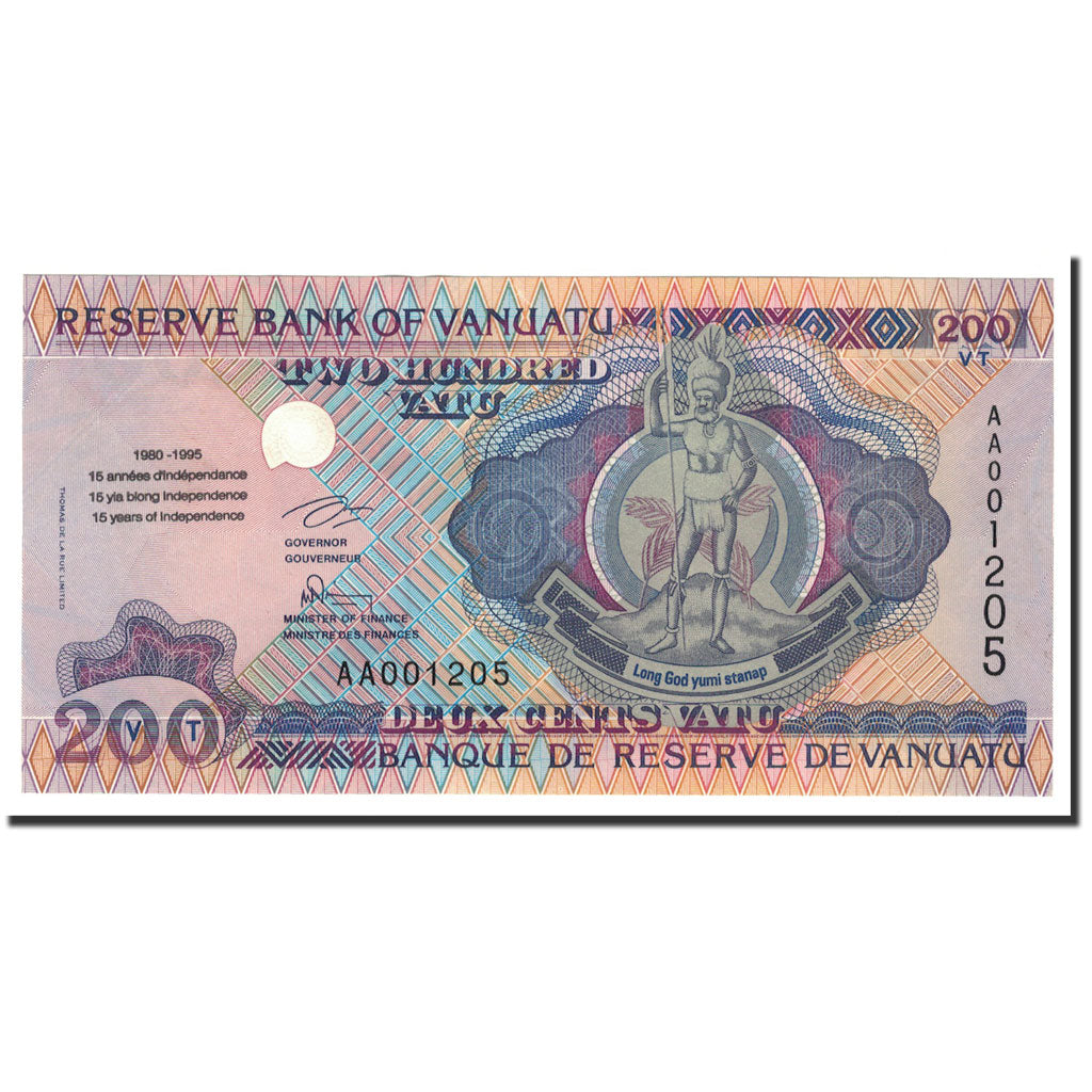 Vanuatu, 200 Vatu, 1995, KM:9, UNC(65-70)