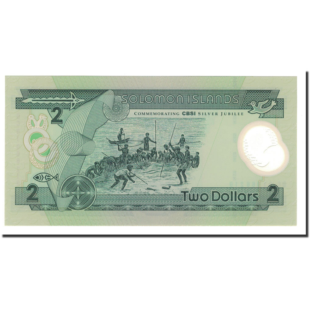 Billet, Îles Salomon, 2 Dollars, 2001, KM:23, NEUF