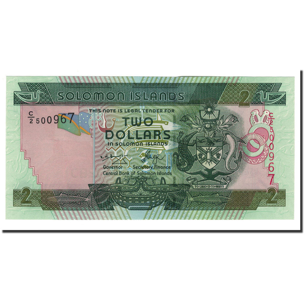 Banknote, Solomon Islands, 2 Dollars, 2004, KM:25, UNC(65-70)