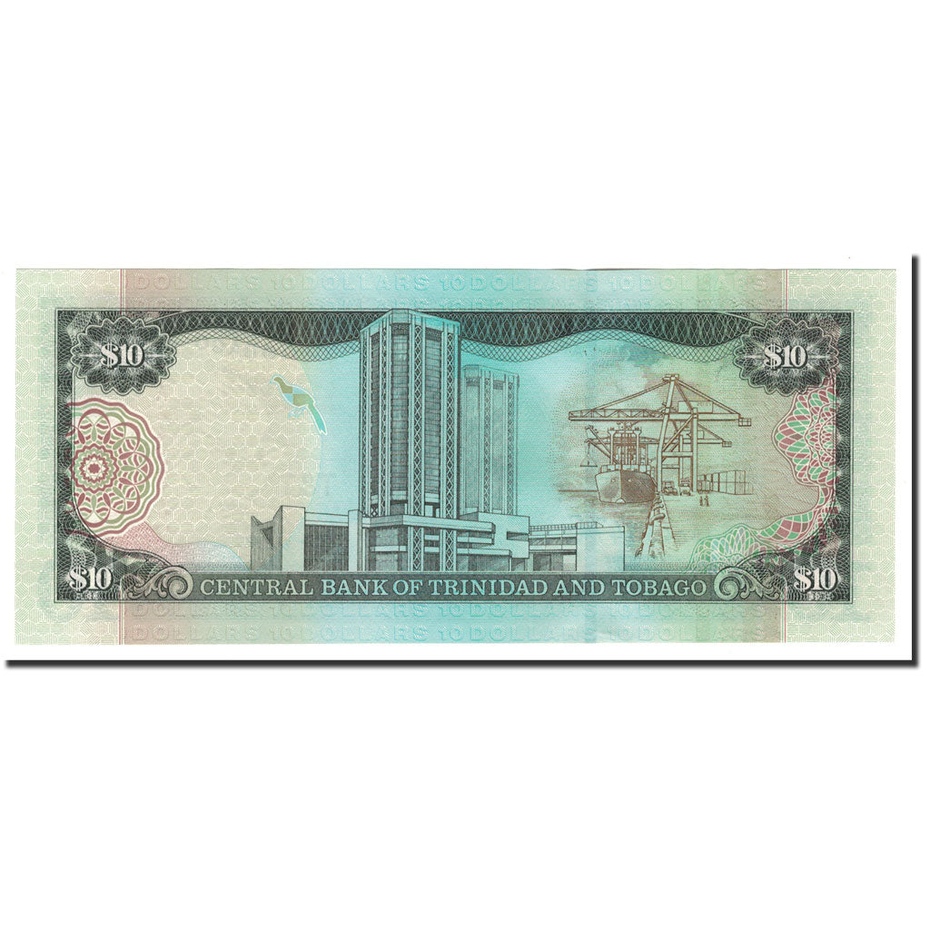 Trinidad and Tobago, 10 Dollars, 2002, KM:43b, UNC(65-70)