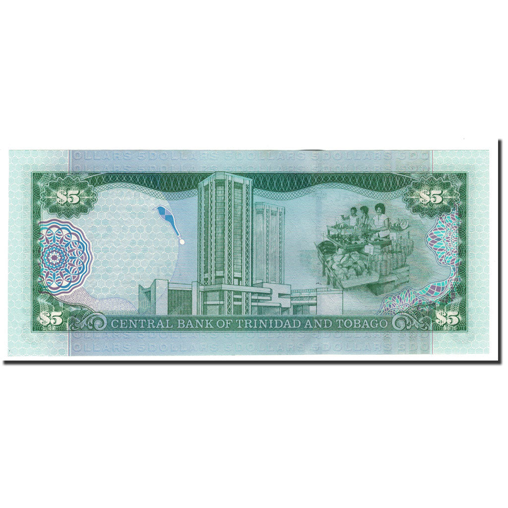 Trinidad and Tobago, 5 Dollars, 2002, KM:42a, UNC(65-70)
