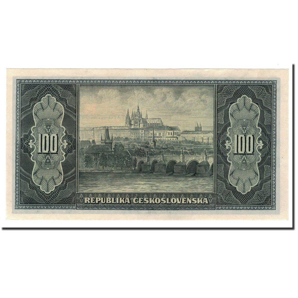 Banknote, Czechoslovakia, 100 Korun, 1945, KM:63a, UNC(65-70)