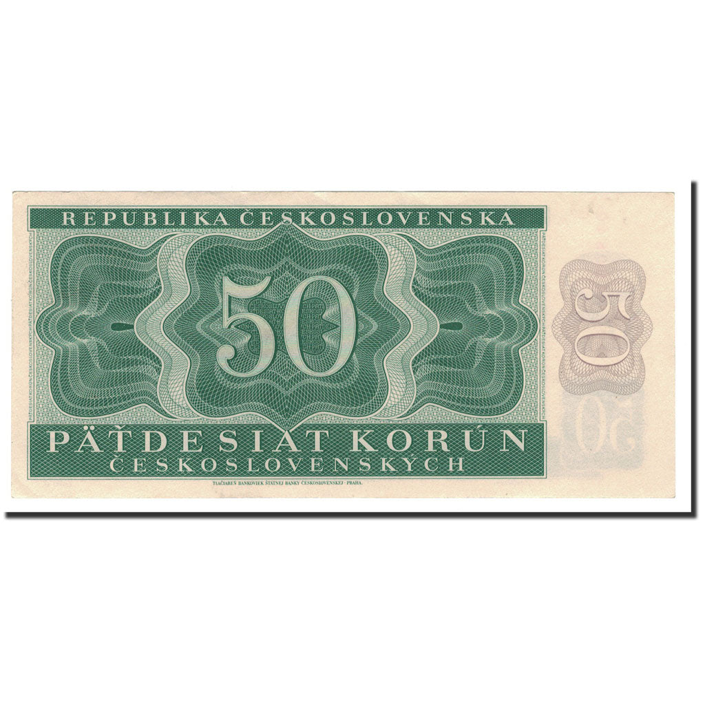 Banknote, Czechoslovakia, 50 Korun, 1950, 1950-08-29, KM:71b, UNC(65-70)
