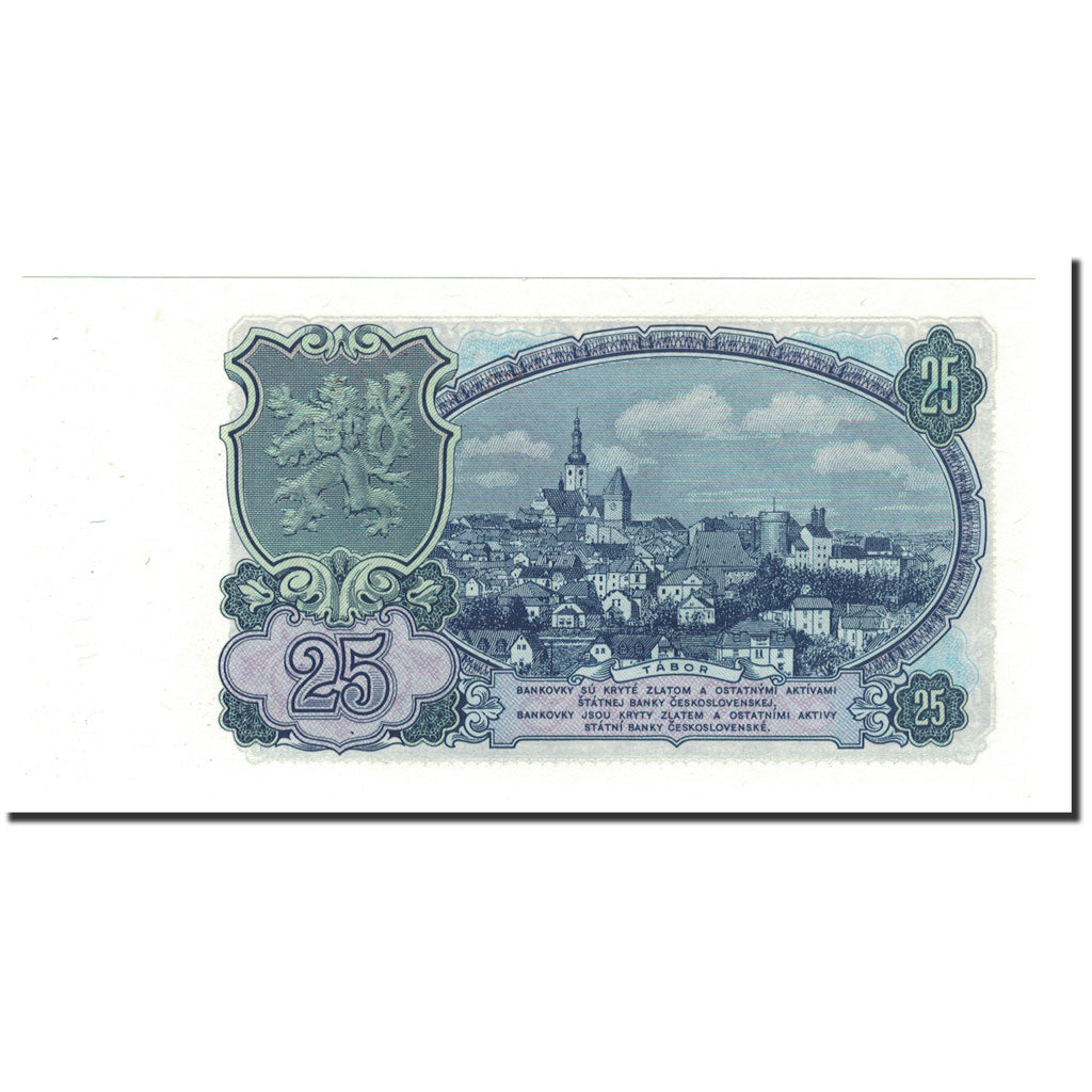 Czechoslovakia, 25 Korun, 1953, KM:84b, UNC(65-70)