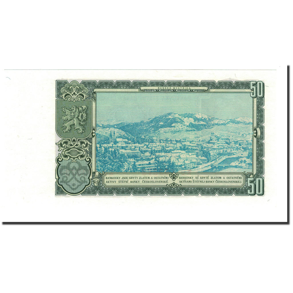 Billete, 50 Korun, 1953, Checoslovaquia, KM:85b, UNC