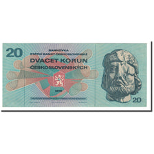 Banknote, Czechoslovakia, 20 Korun, 1970, KM:92, UNC(65-70)