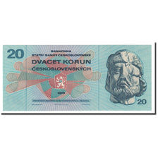 Banconote, Cecoslovacchia, 20 Korun, 1970, KM:92, FDS
