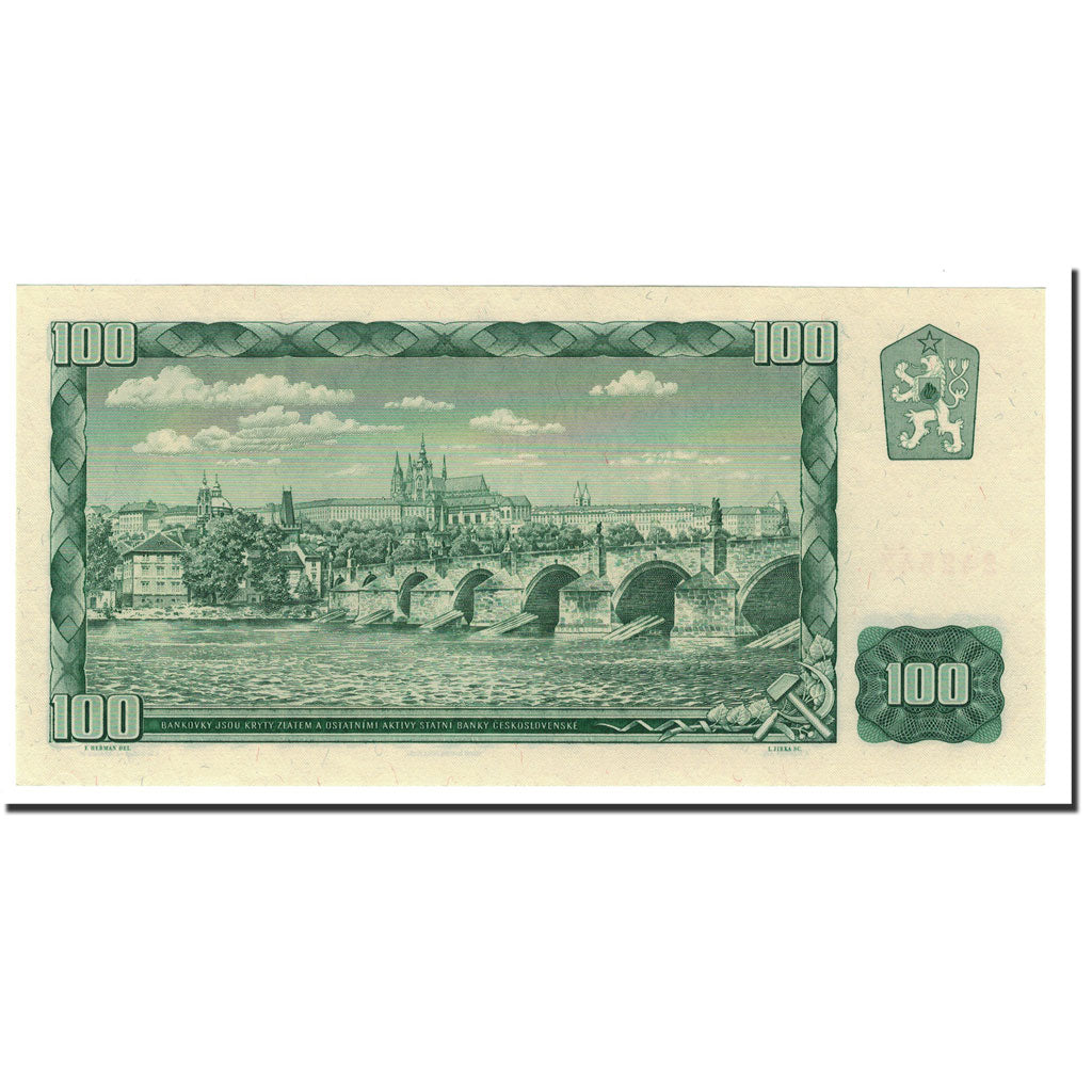 Banknote, Czechoslovakia, 100 Korun, 1961, KM:91c, UNC(65-70)