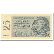 Banknote, Czechoslovakia, 25 Korun, 1961, KM:89b, UNC(65-70)