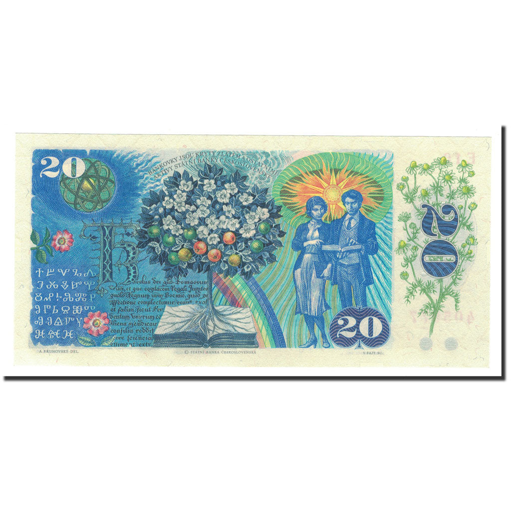 Czechoslovakia, 20 Korun, 1988, KM:95, UNC(65-70)