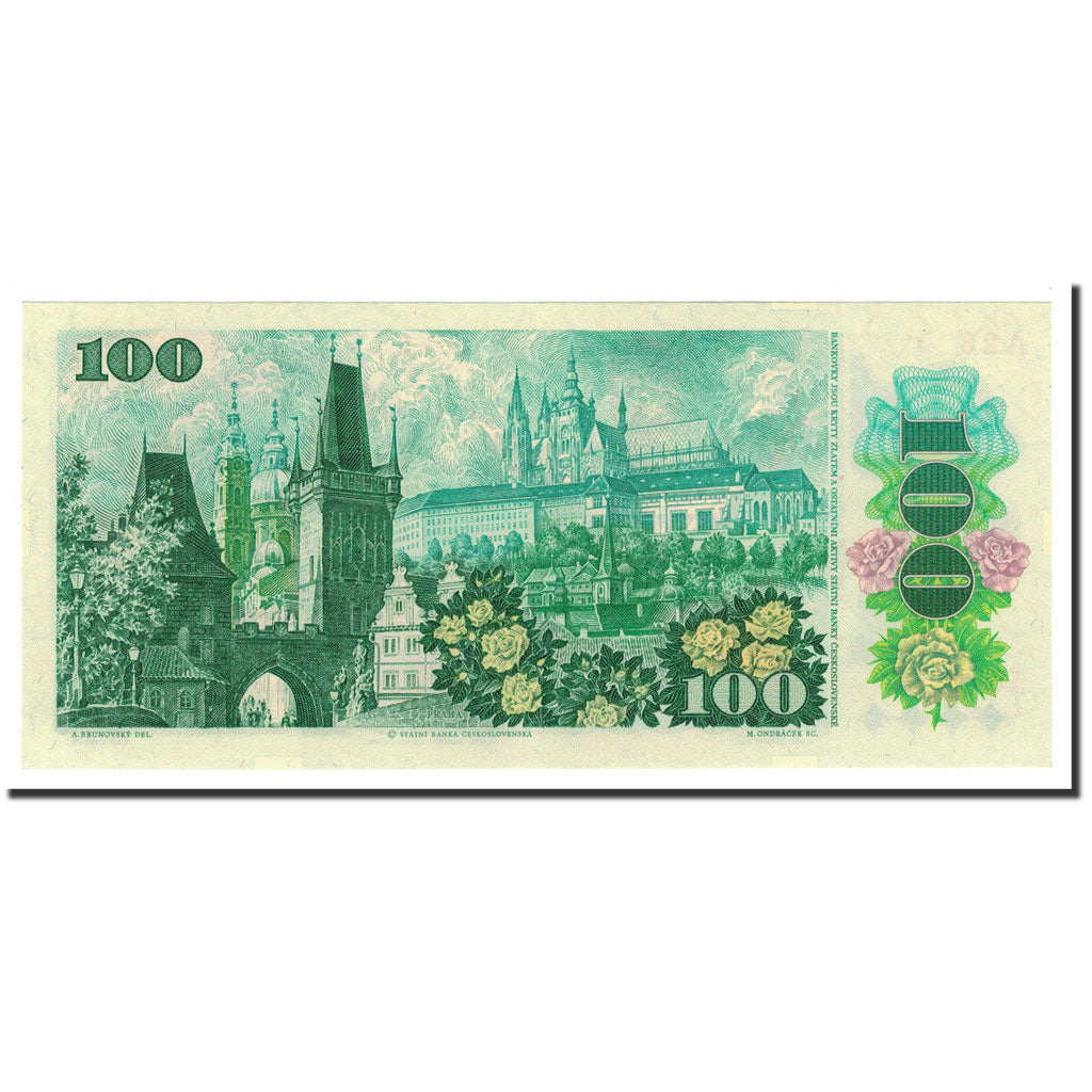 Czechoslovakia, 100 Korun, 1989, KM:97, UNC(65-70)