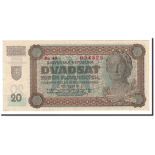 Slovakia, 20 Korun, 1942, 1942-09-11, KM:7a, UNC(65-70)