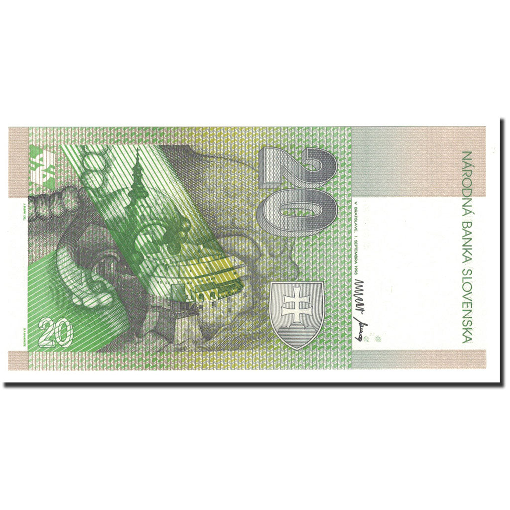 Banknote, Slovakia, 20 Korun, 1993, 1993-09-01, KM:20a, UNC(65-70)