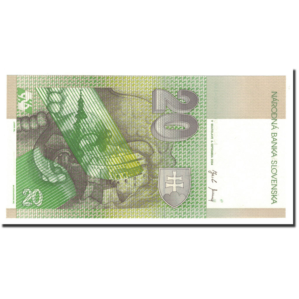 Banknote, Slovakia, 20 Korun, 2004, 2004-09-06, KM:20f, UNC(65-70)